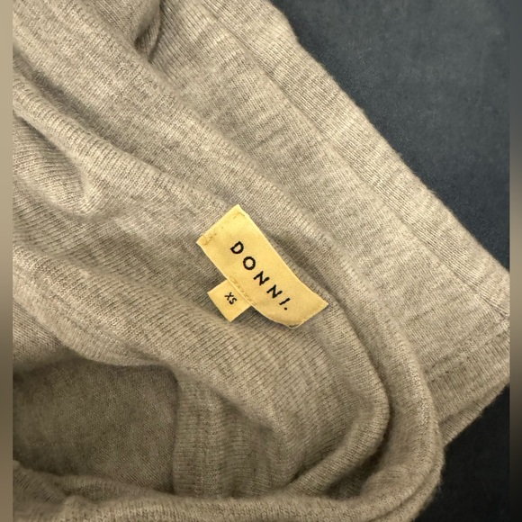 Donni Sweater Tube Top in Heather Grey - Picture 3 of 6